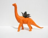 Dinosaur Planter in Bright Orange Great for Birthdays Get Well Soon and New Job Gifts