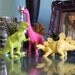 Gold Dinosaur Planter for Succulent Plants Fun Office Decor