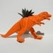 Dinosaur Planter Bright Orange for Succulent Plants Allosaurus
