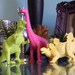 Dinosaur Planter Bright Orange for Succulent Plants Allosaurus