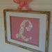 Baby Nursery Button Monogram -- Custom for 8"x10" Frame -- by Letter Perfect Designs (frame not included)