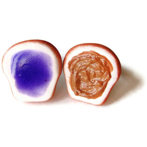 Realistic Peanut Butter and Jelly Best Friend Rings