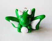 Polymer Clay Green Dragon Charm