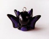 Black and Purple Dragon Charm
