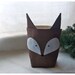 etsy Weddings decor Forest Friends Box Fox Owl Bunny Rabbit SET 3 Linen Organizer Storage Embroidery handmade tagt team Gift Wrap