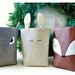 Forest Friends Box Fox Owl Bunny Rabbit SET 3 diaper caddy Linen Organizer etsy Weddings decor Storage Embroidery tagt team Gift Wrap