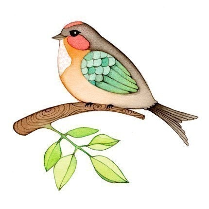 Chubby birdie - Archival print