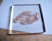 Handmade Stegosaurus Dinosaur Clear Rubber Stamp - Stegosaurus Dinosaur Clear Stamp - my original artwork