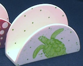 Napking Holder. Sea Turtle Napkin Holder. Sea. Turtle. Coastal. Handmade by Sara Hunter Designs