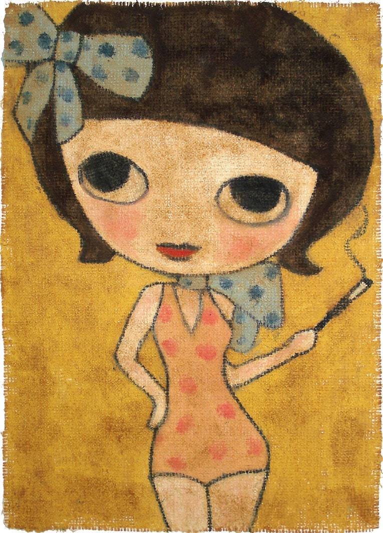Polkadot Hussy - print