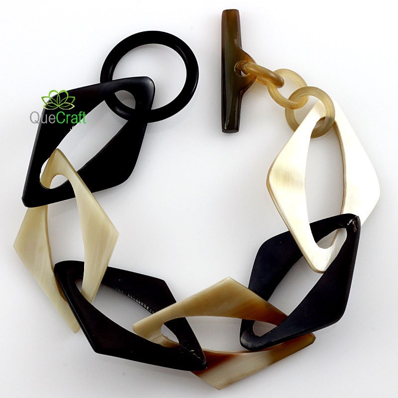 Organic Horn Chain Bracelet Handmade