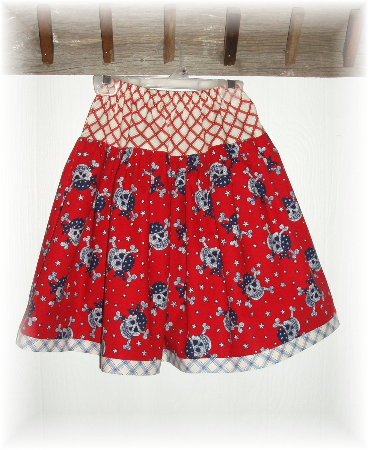 Skull Pirate Rocker Twirl Skirt Size 5/6