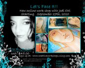 New Low Price 35 Let's Face It Online art and face portrait character inspirational journaling class with Jodi Ohl