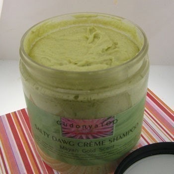 Gudonya Salty DAWG Cream Shampoo (tm) - Mayan Gold--- vegan ---  8oz jar