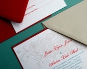 Vintage Garden- wedding invitation set