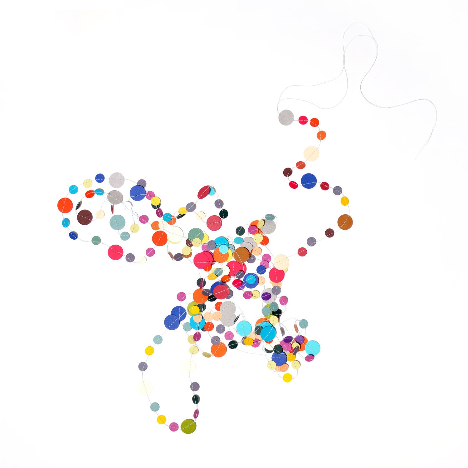 Rainbow Confetti Garland