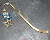 Butterfly Bookmark Hook in Capri Blue