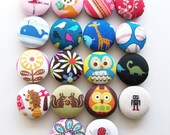 NEW You Pick ONE Fabric Covered Button Stethoscope ID badge tag