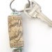 Wine cork keychain