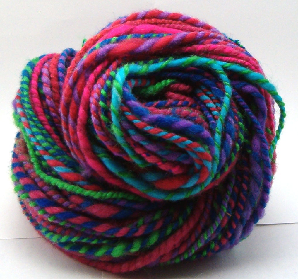 Wool yarn, handspun yarn, hand painted yarn, hand dyed yarn, knitting yarns - Circus