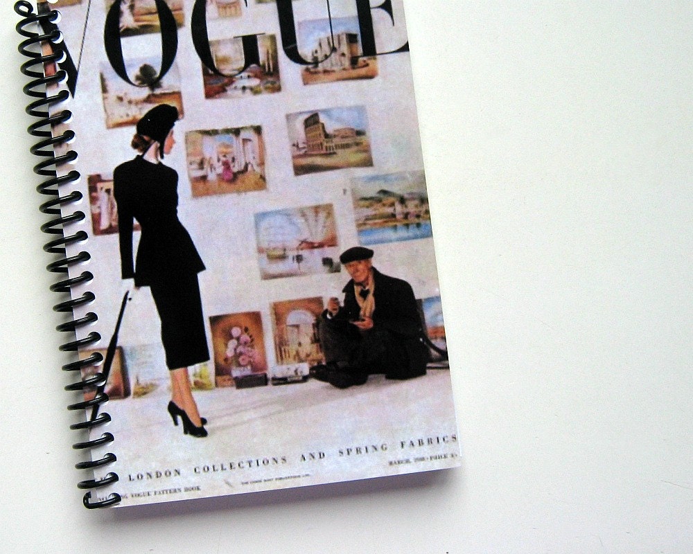 Fashion and Art in London - Notebook Spiral Bound - 4 x 6