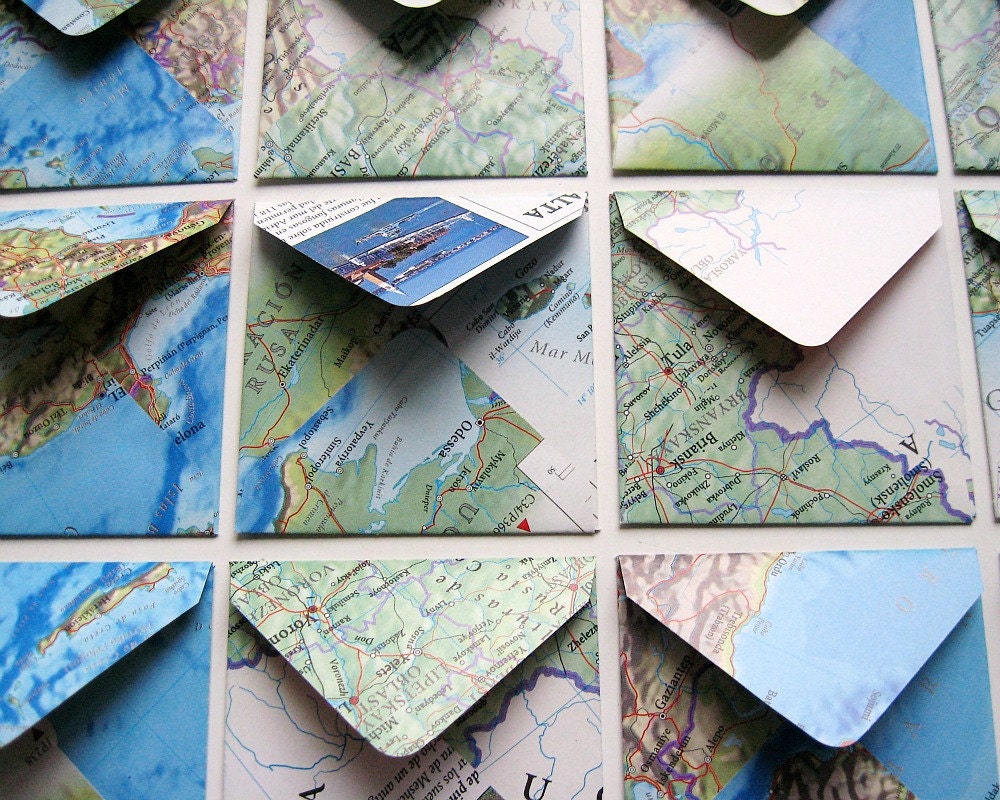 World Map - Mini Stationery Set