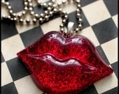 BIG Sexy Kiss - Resin Lips Necklace