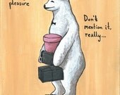 Mr. Polar Bear Original Painting PRINT