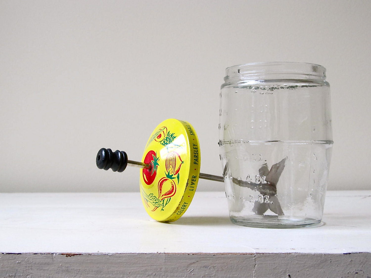 Vintage Glass Food Chopper