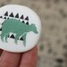 Forest Bear - Sage - Porcelain Brooch