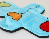 8 Inch Turquoise Balloons Minky Light Pad with Fleece Back - Wide Style