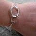 customized sterling silver bracelet . (( Journal Circle )) . your choice of words in my NEW Journaling Lowercase Font