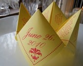 Cootie Catchers- Origami Wedding Place Cards / Favors- Set of 100 COLOR ink