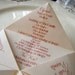 SAMPLE Cootie Catcher- Origami Wedding PROGRAM