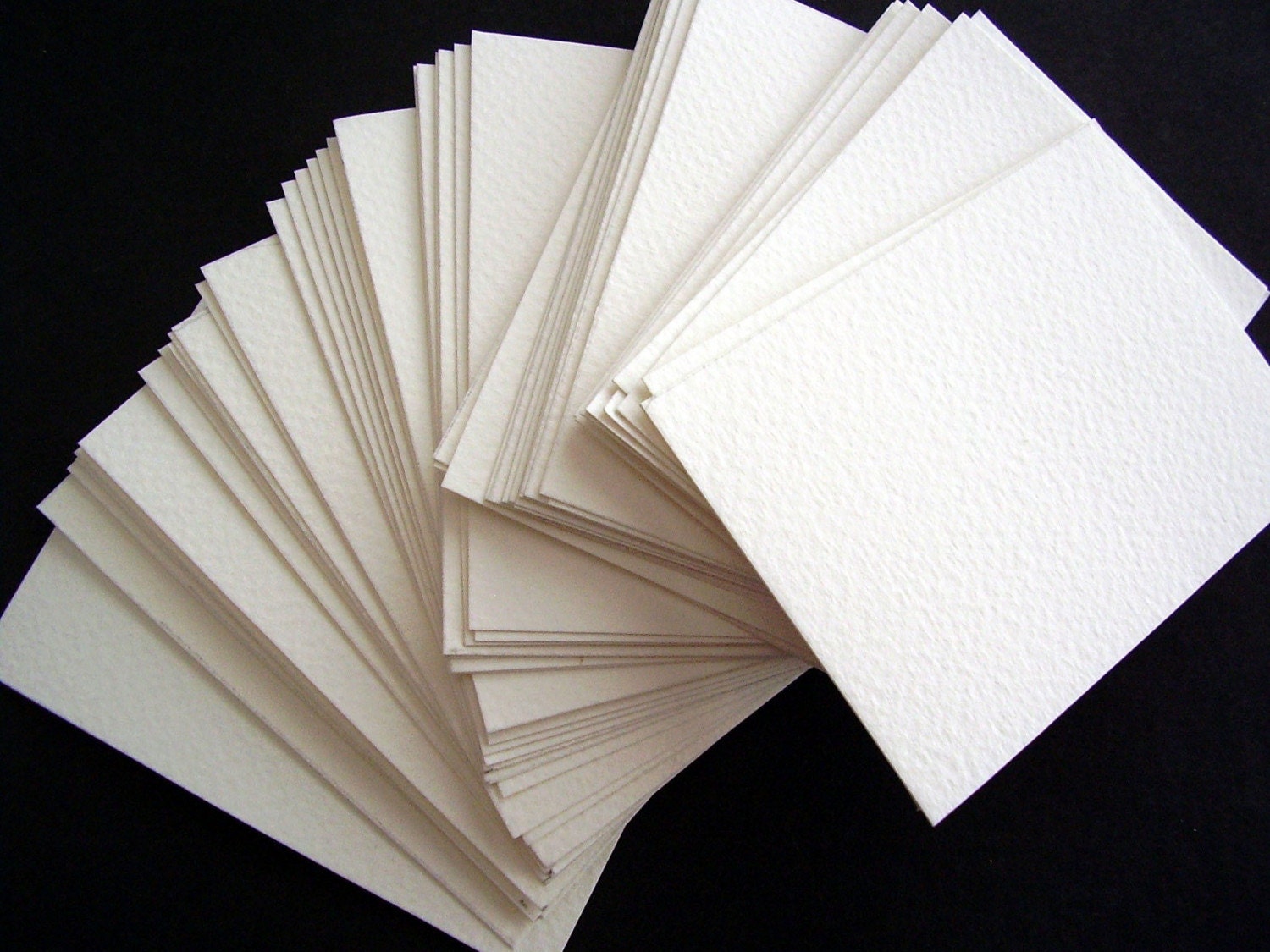 50 ACEO ATC card blanks 130 lb watercolor paper white slightly textured