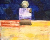 Dreaming Room - Original Mixed Media Collage on Board