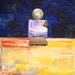 Dreaming Room - Original Mixed Media Collage on Board