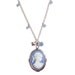 Victorian cameo necklace with Swarovski cascade portrait style pendant