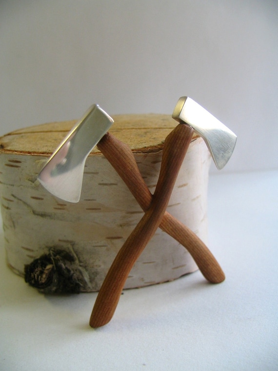 Secret Order of the Lumberjacks Axe Brooch