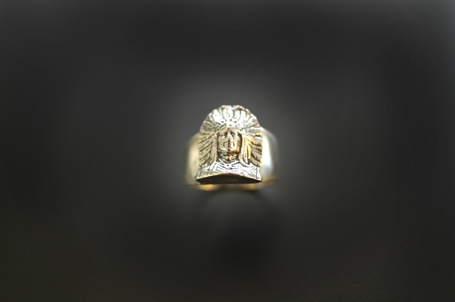 Smaller Indian Chief head Ring