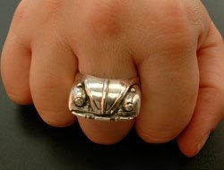 1967 VW Beetle Ring Luv Bug Look Ring