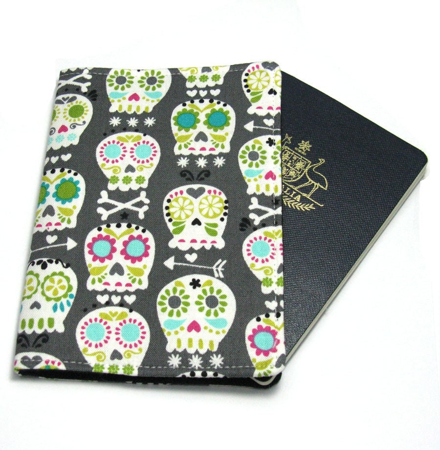 Funky Skulls Passport Cover/Holder