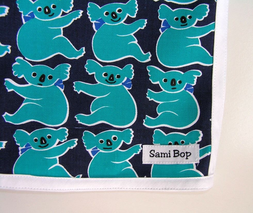 Koala Teal and Navy Cotton Drill Shorts - Size 0, 1, 2, 3 and 4 (6 months, 1T, 2T, 3T and 4T)