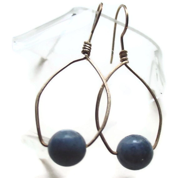 Denim Blue Earrings