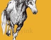 Running Paint Horse Print