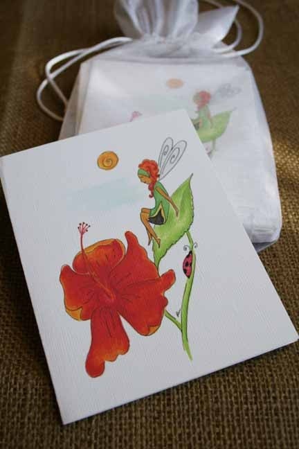 Notecards - Fairy and Flower - Set of Six