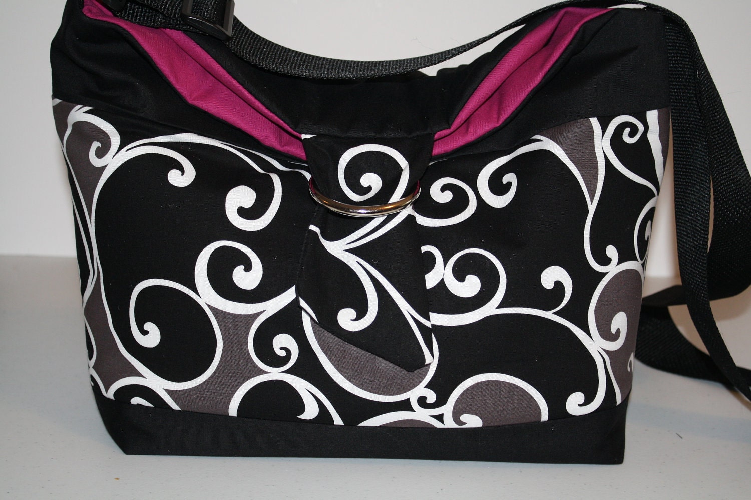 CAMERA Bag  dslr camera  bag lens case  Purse Womens Hobo  Xtra pkts Holds Up to 4  Lens  black grey hot pink XcessRize Designs