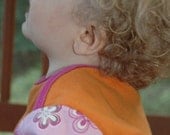 Custom made Organic cotton and recycled fabric long-sleeved infant t-shirt