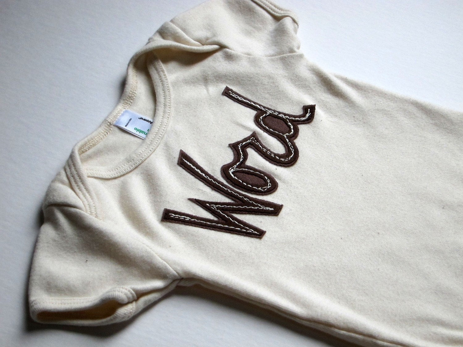 Organic Cotton Onesie- Word