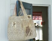 Bird Diaper Bag and Pouch, Extra Large, 6 Pockets, Key Fob, Reversible, Craft Bag